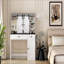 Table de maquillage Farmhouse, coiffeuse de 43 po de largeur avec miroir éclairé et tiroir de maquillage, grande coiffeuse moderne avec porte-séchoir pour chambre à coucher