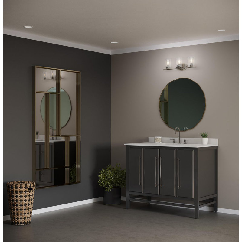 Maksymilian 3 - Light Dimmable Vanity Light, Brushed Nickel