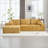 Boucle Sectional Sofa with pillows,No Assembly Needed-106714675