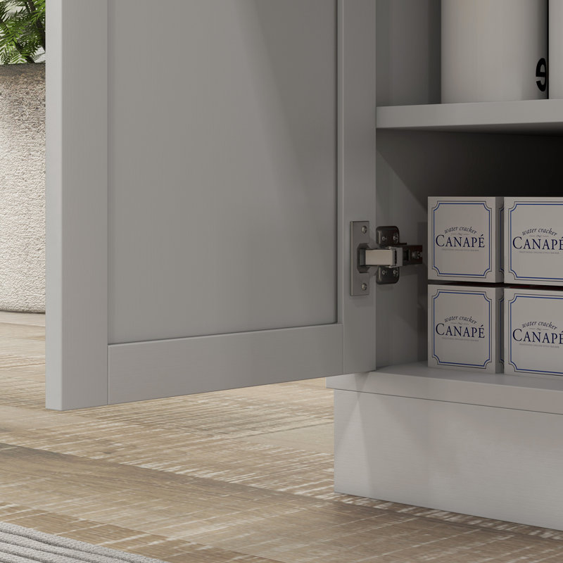 Micro-onde, armoire de rangement avec rangement, blanc