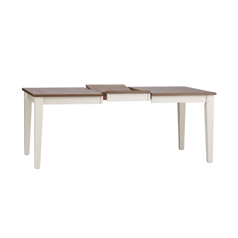 Table de salle à manger à rallonge papillon Cartie, Sable