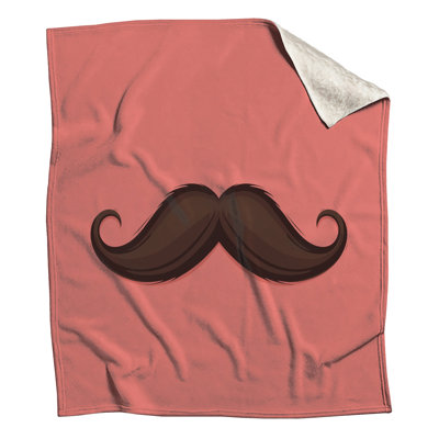 Couvertures de moustache enroulées brunes