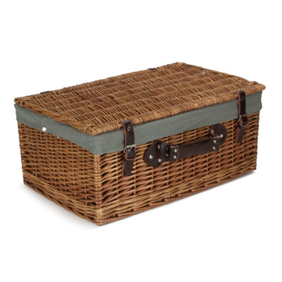 Wicker Hamper with Lining