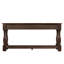 Console de 63 po de long, fabrication en bois massif, 3 tiroirs et 1 tablette, d'inspiration Mid-Century, installation sans couture, couloir d'entrée-1567510654