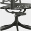 3-Piece All-Weather Cast Aluminum Dining Set, Include 2 Swivel Chairs and 39.37" Round Table With Black Frame