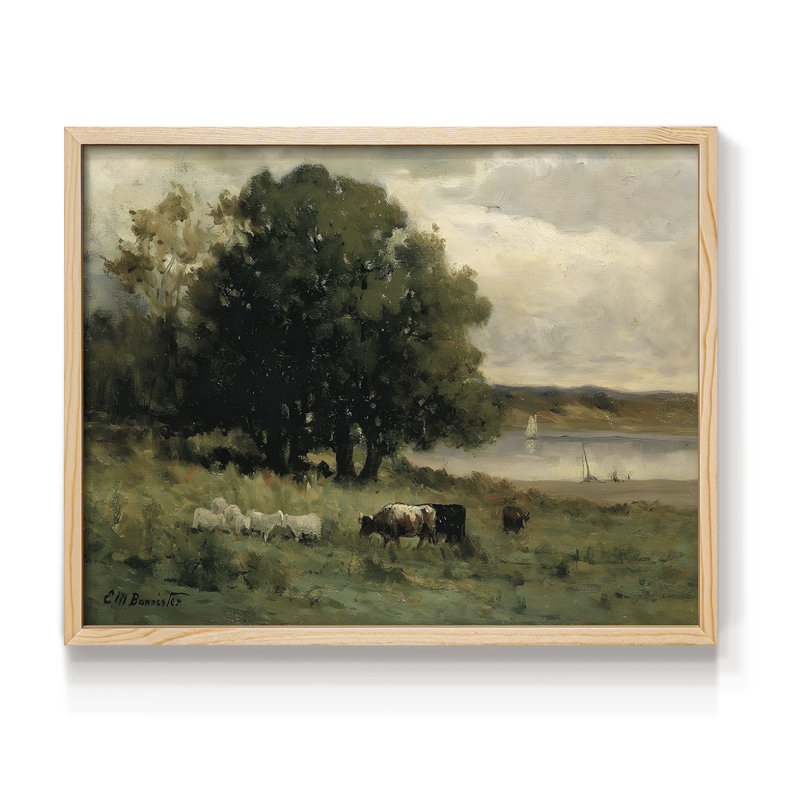Paysages rétro-dxliv-impression encadrée, H 8 po x l 10 po, Naturel