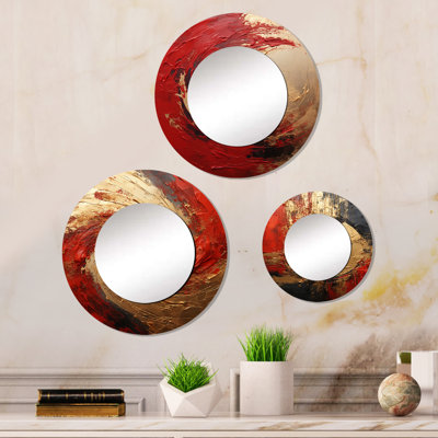 Crestino Metal Round Mirror