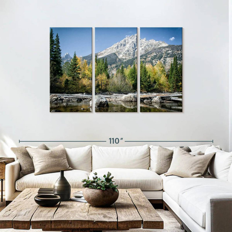 Alvord Teton Mountainscape, 48" H x 74" W
