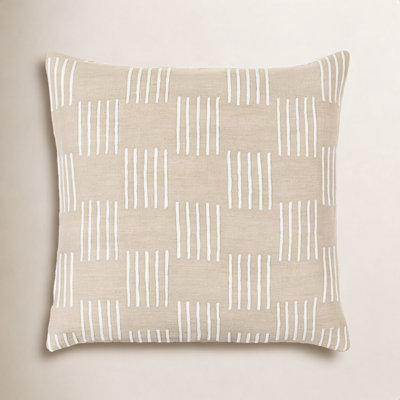 Layten Geometric Cotton Reversible Throw Pillow