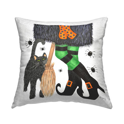Polyester Throw Square Indoor/Outdoor Pillow Cover & Insert