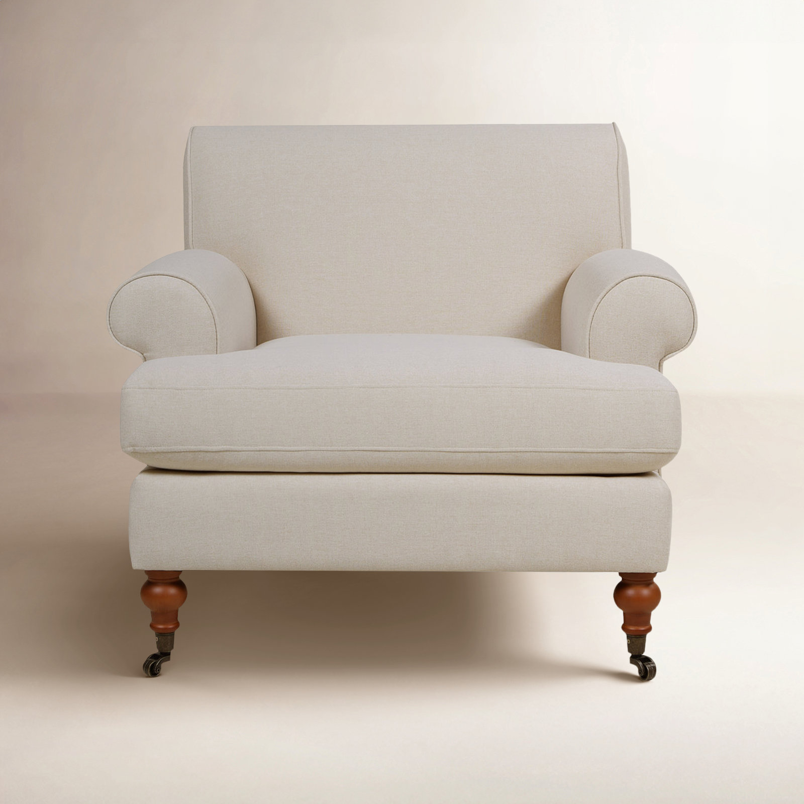 Harbor Upholstered Armchair, Sky Neutral Beige
