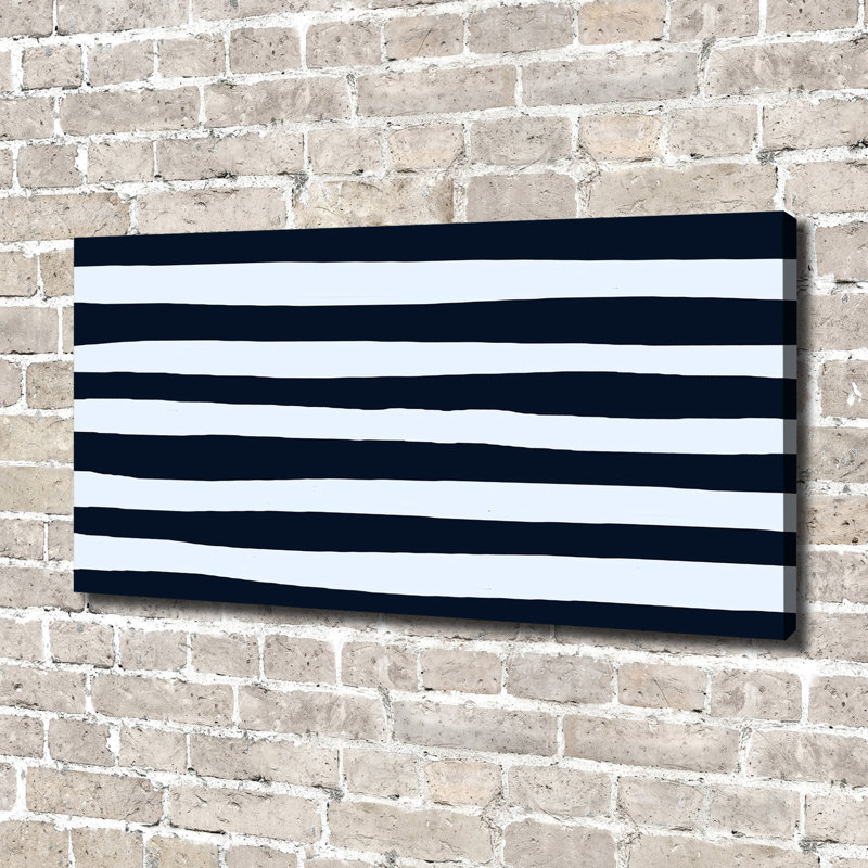 Striped Background - No Frame Print on Canvas