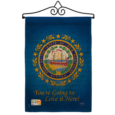Double Sided 18.5'' H x 13'' W Burlap Flag Set