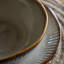 Organic Ridged Pasta Bowl Stone (4pk) 220x55mm