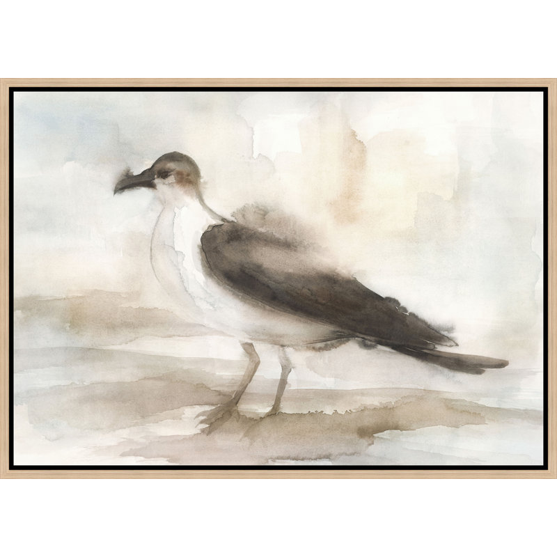 «Dear Friends I» par Jean Kenna, peinture sur toile à cadre flottant, Image au pinceau gel, H 31,75 po x l 44,75 po