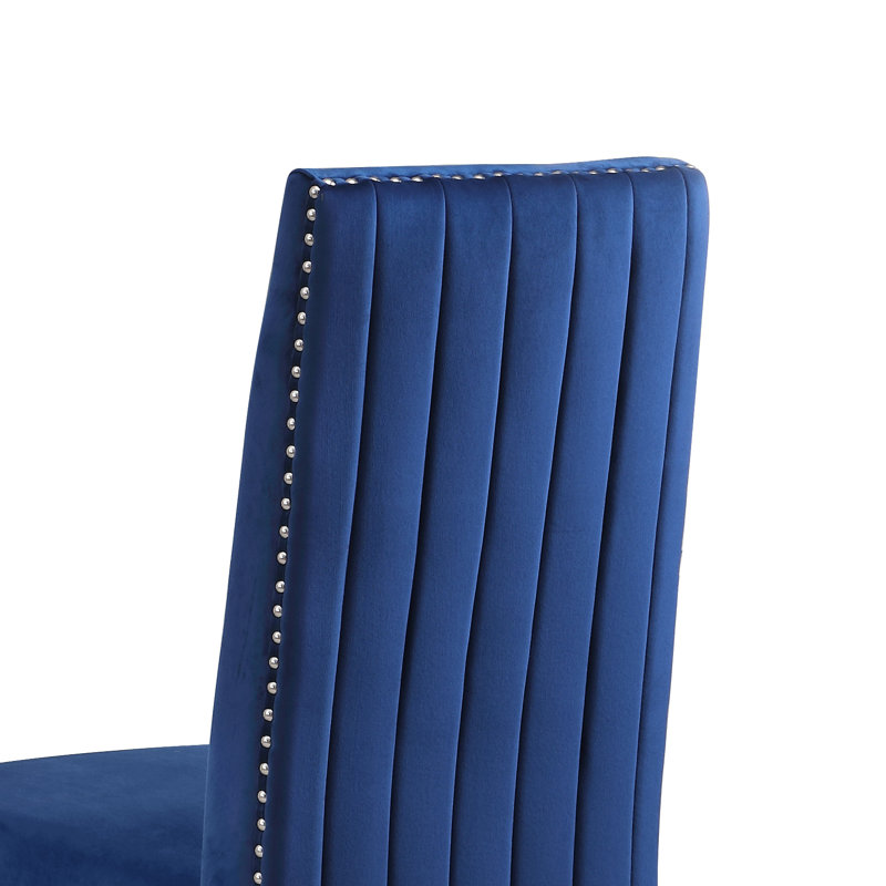 Ensemble de salle à manger 5 pièces Marano, Bleu marine