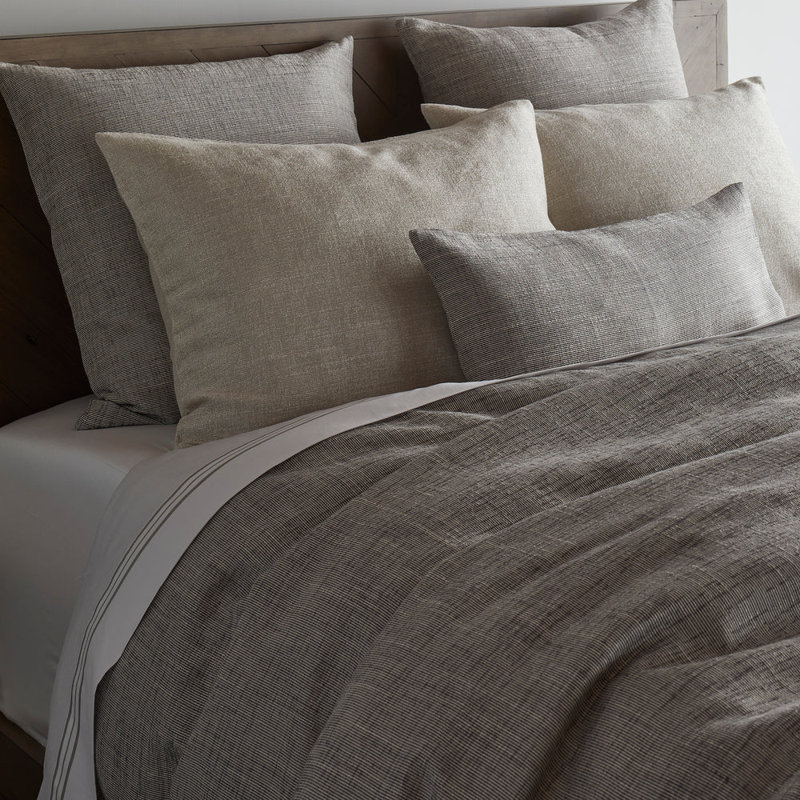 Isla Duvet Cover, Queen Duvet Cover, Granite