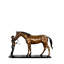 Bronze Female Jockey & Horse Table Top Sculpture