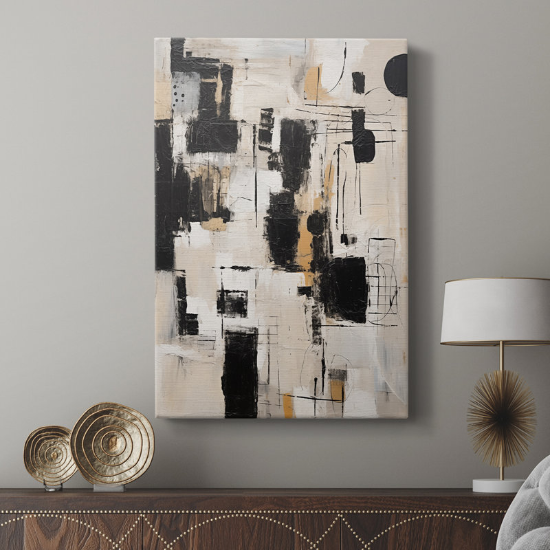 ABSTRACT Series CCCXCV -Custom Wrapped Gallery Cavas, 12" H x 8" W