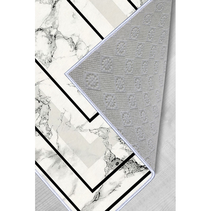 Soft & Durable Area Rug, 5.2 x 7.5 Feet, 100% Polyester, 650 g/m², 0.3 in Pile Height | Non-Slip PVC Dot Underside | Machine Washable, 3D Digital Print | Perfect for Living Room, Bedroom & Office Decor