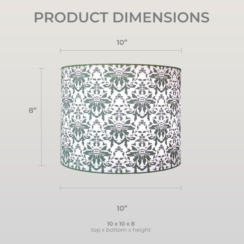 Abat-jour rigide à 2 côtés Royal Designs - 2 po, 10 po x 10 po x 8 po