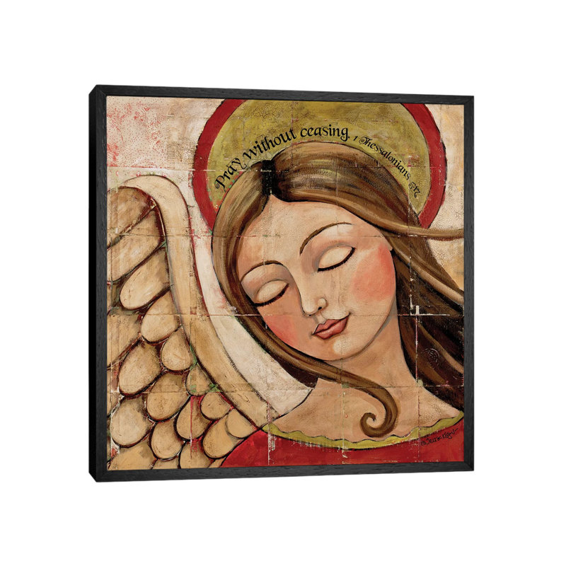 Pray Without Ceasing by Teresa Kogut - Print on Canvas, Black Framed, 66.04 cm H x 66.04 cm W