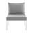 Riverside Outdoor Patio Aluminum Armless Chair with Sunbrella Cushions-2060419886