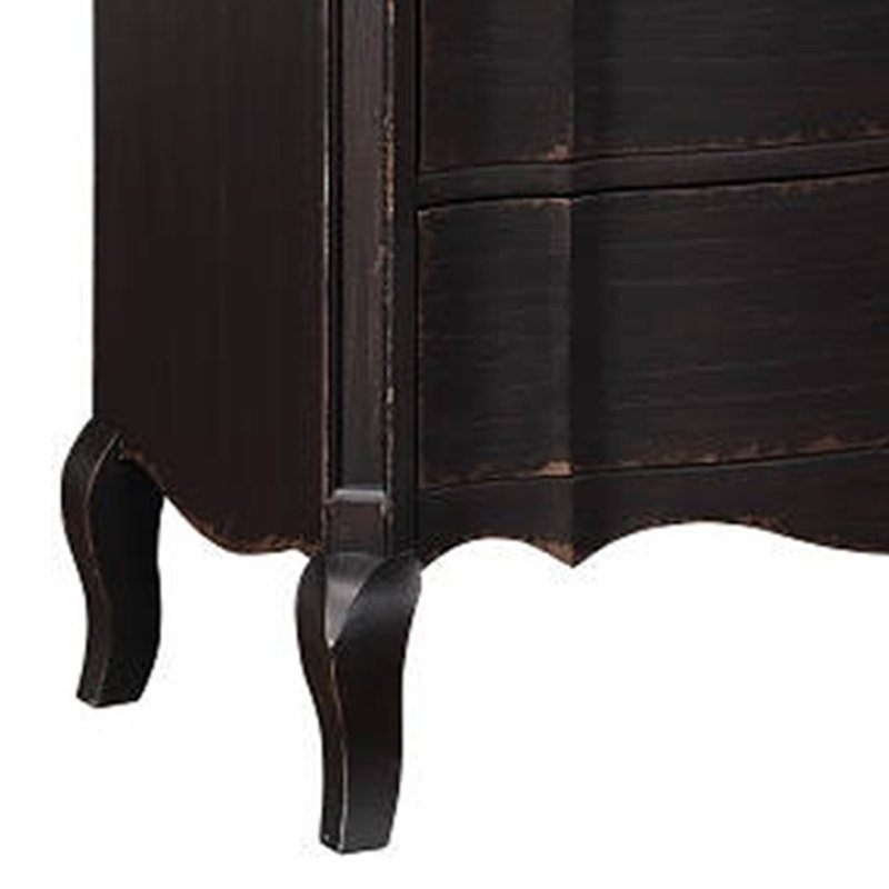 Commode Sabbir Ola, 6 tiroirs, pieds en cabriole, style français