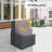Outdoor Rattan Recliner Chair Patio Cover