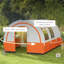 3 Man Camping Tent 480L x 260W x 200H cm Cream and Orange