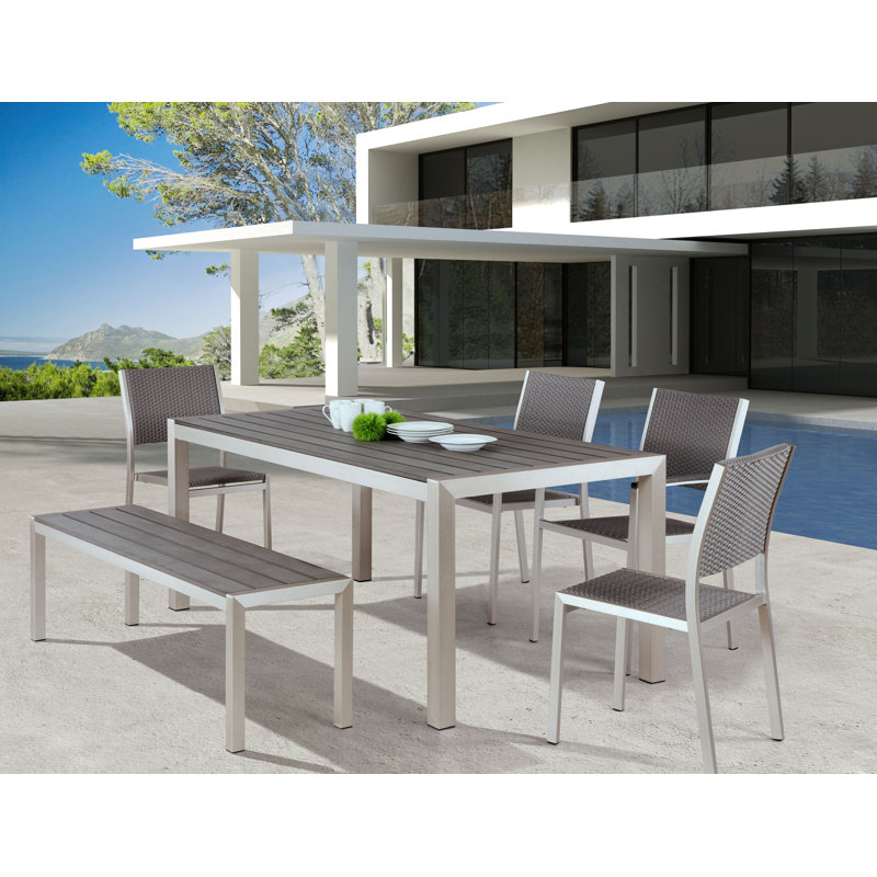Banc de pique-nique en aluminium Doron