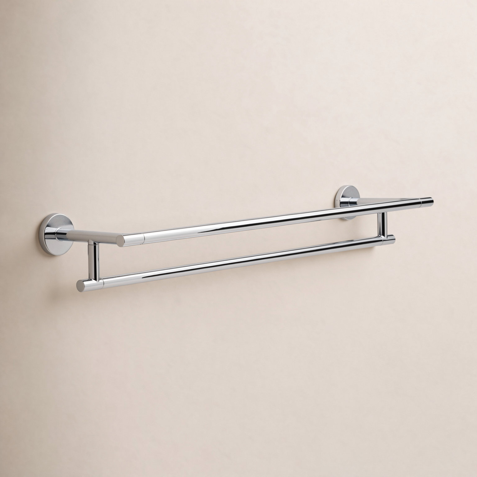 Trinsic 24" Double Wall-Mounted Towel Bar, Chrome