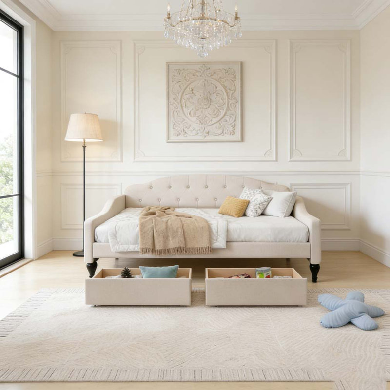 Upholstered Tufted Daybed