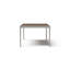 Table de salle à manger rectangulaire en bois manufacturé et en métal l 90 po