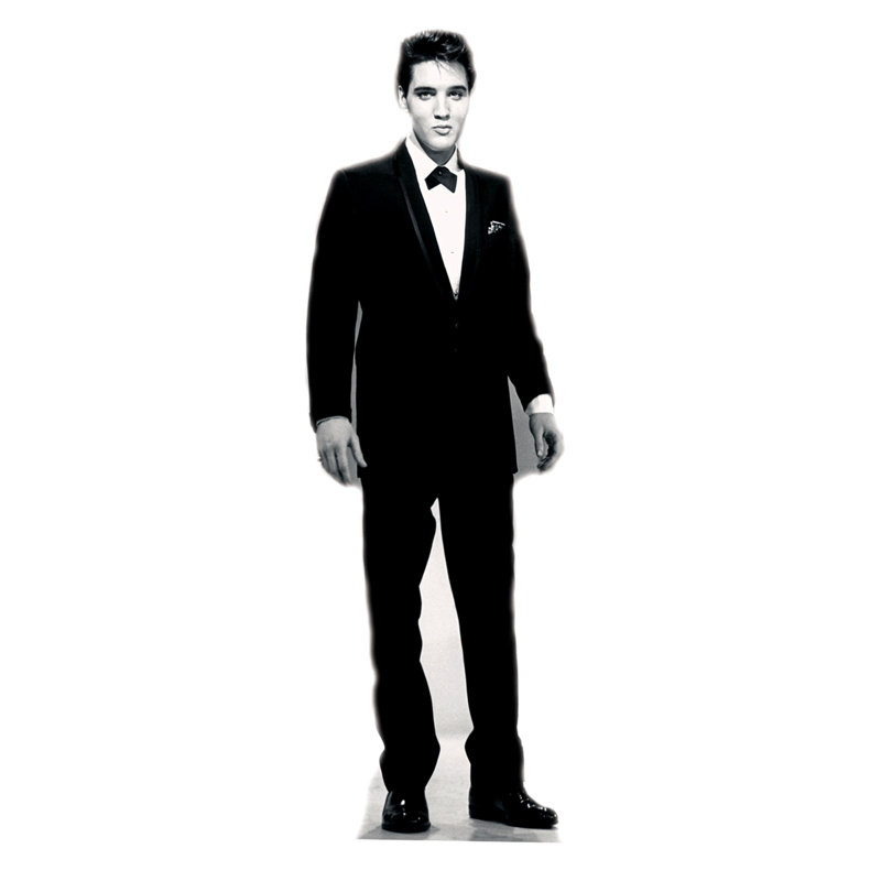 Elvis Presley Life-Size Black Tuxedo Cardboard Standup