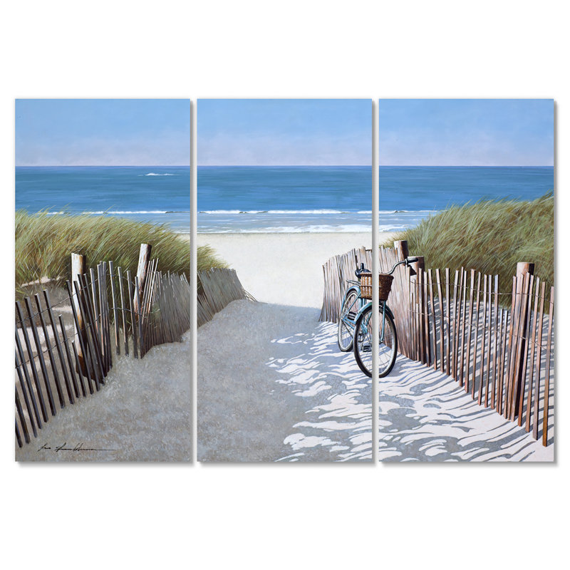 « beach bike 2 », reproduction d’image multi-pièces sur toile