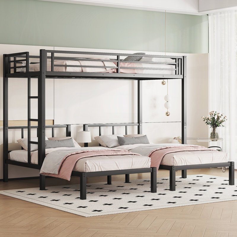 Lit simple au-dessus de simple et simple pour 3 personnes, simple TG au-dessus de simple et simple lit superposé en métal