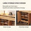 Rangement pour chaussures en bois manufacturé Burlywood