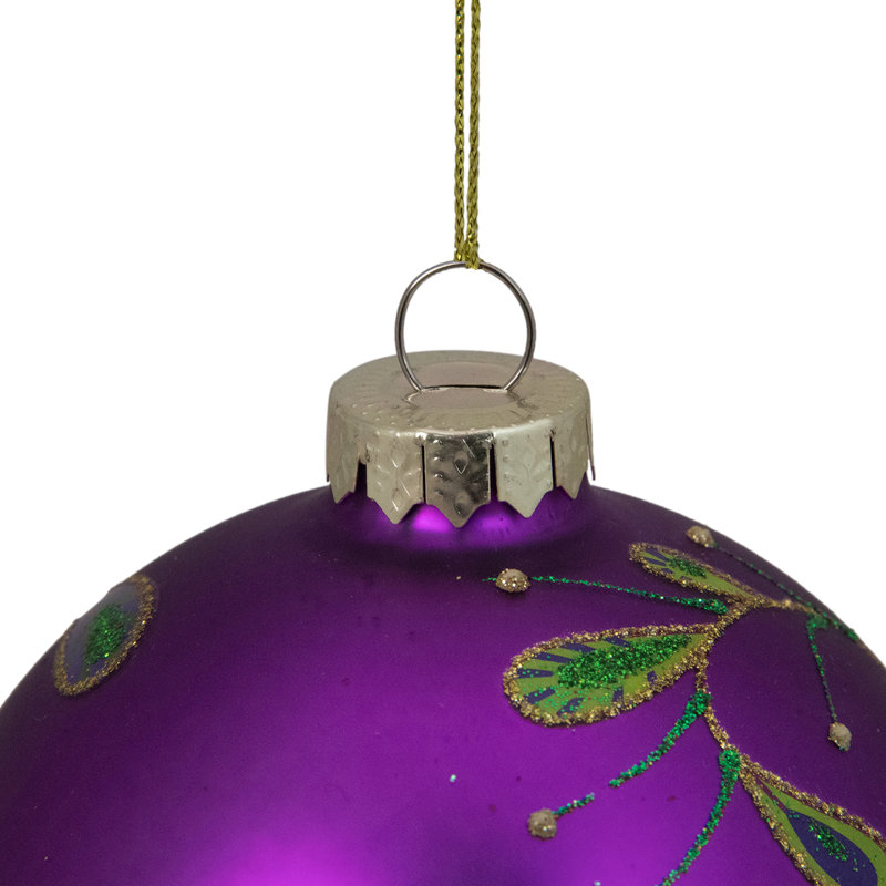 Ornement de Noël 4 po, Mauve