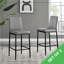 Milton Luxury Breakfast Bar Stool in Quilted Design Faux Leather - Modern Chic Kitchen-67863364-67863365