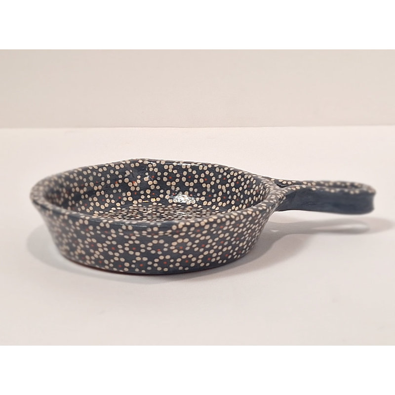 4" Clay Mini Frying Pan, Gray