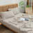 BESTOUCH Flat Sheet 100% Washed Cotton Linen Feel Lightweight-115234733-115234738