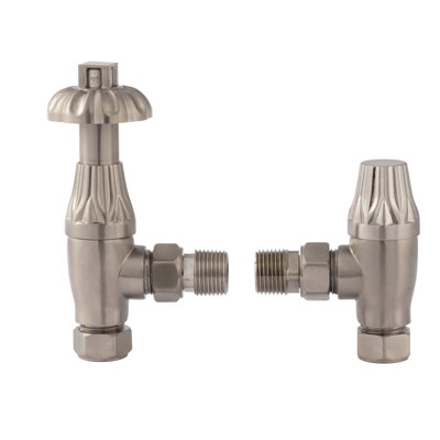 Solid Brass Angled Thermostatic Radiator Valve