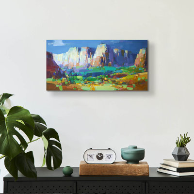 Union Rustic 'Canyon Rock' by Vahe Yeremyan Acrylic Glass Wall Art