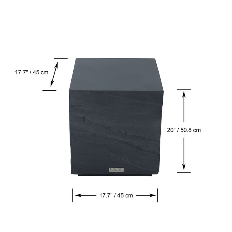 Square Outdoor Side Table , 17.7 " W 17.7 " D