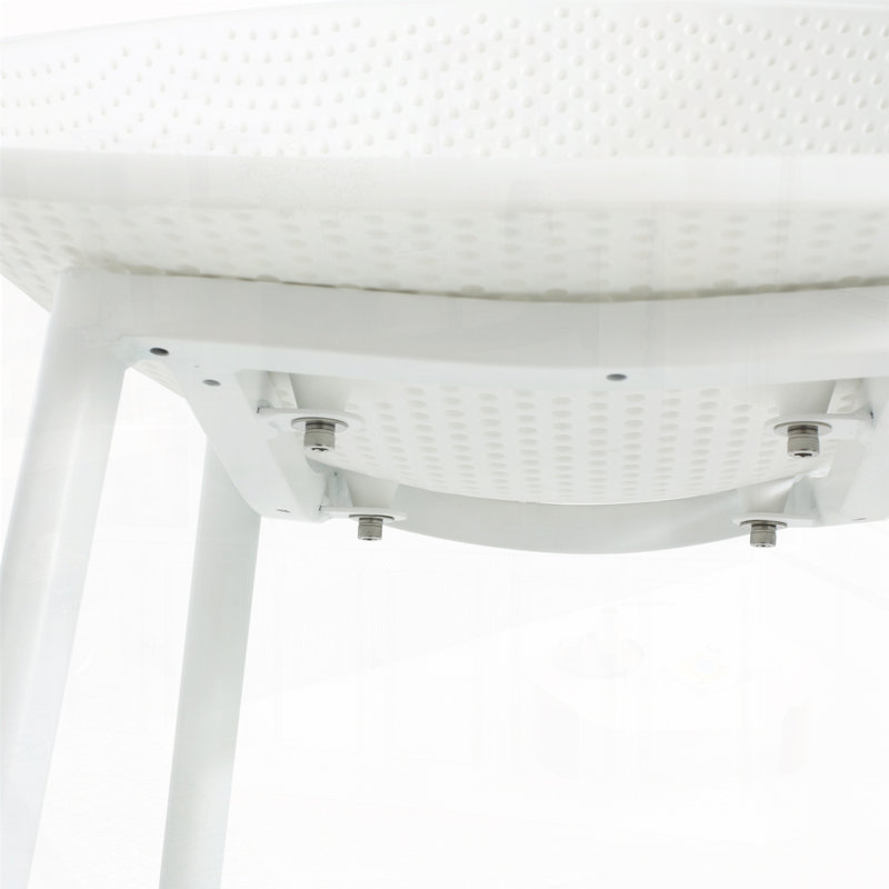 Tabouret de bar d'extérieur, Blanc, Blanc