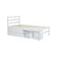 Lit plateforme en bois de taille avec tablettes de rangement amovibles, deux tiroirs de rangement intégrés pour plus de commodité,-997710331-997710329