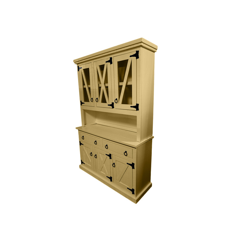 Lovica Sideboard with Bar Hutch, Cupola Yellow