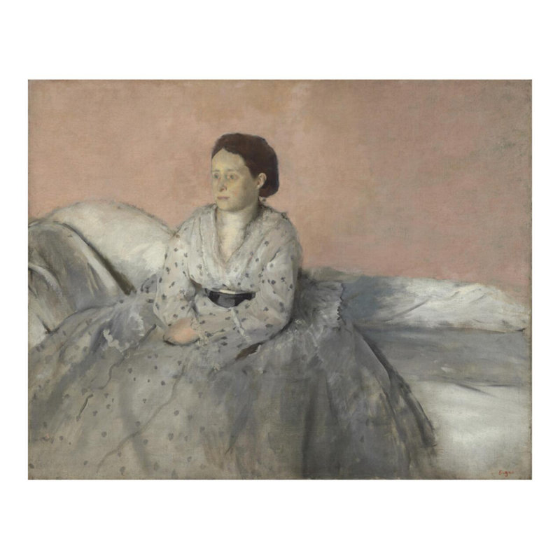 «Madame rené de gas» par Edgar Degas - estampe numérique, H 22 po x l 28 po