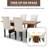 Tufted Upholstered Rolled-Up Nailhead Dining Chairs (Set Of 4)-352579370